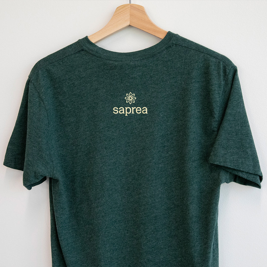 Saprea Mission T-Shirt: Heather Forest Green