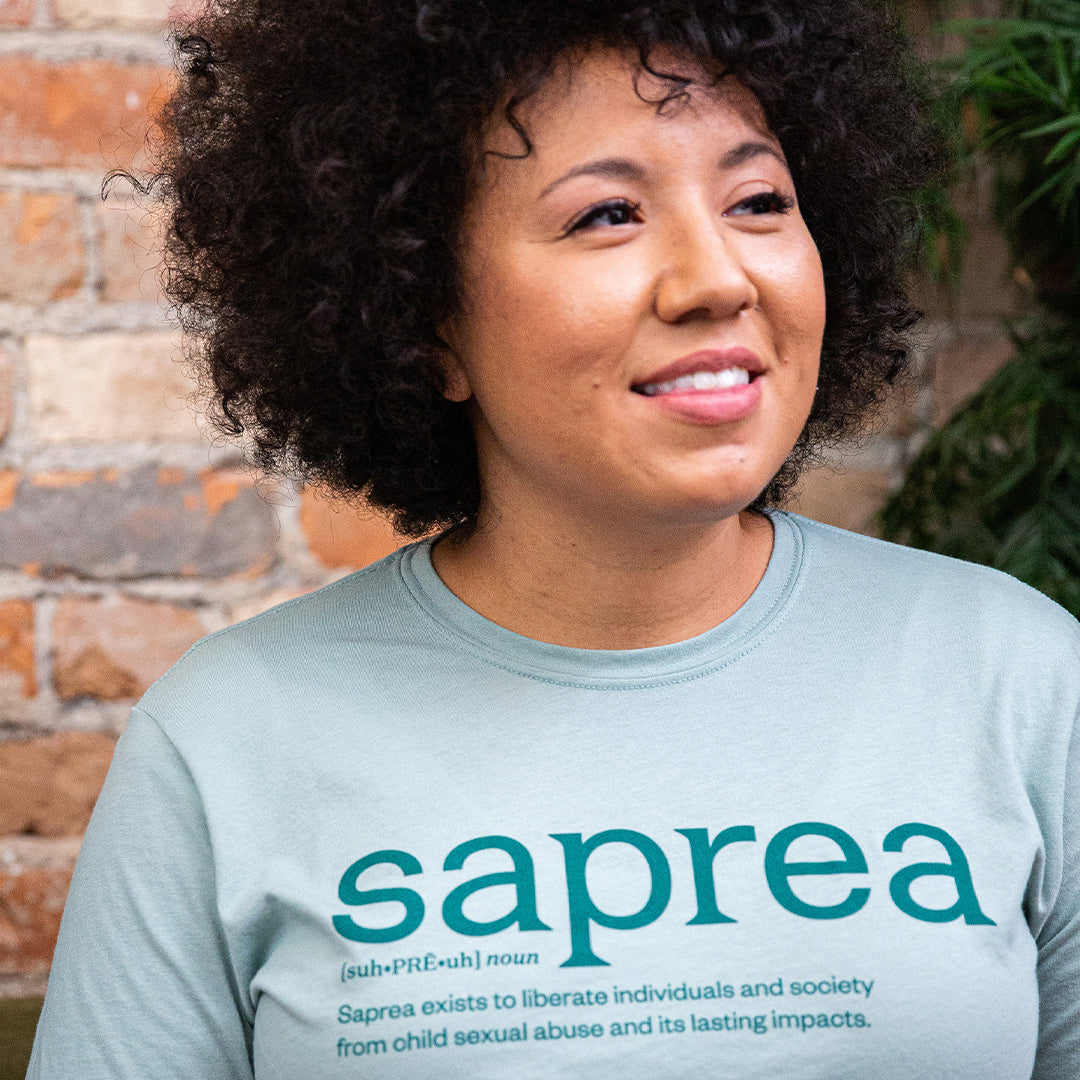 Saprea Mission T-Shirt: Stonewashed Green